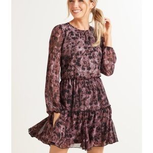 Evereve Allison Joy Purple Adrianna Mini Dress